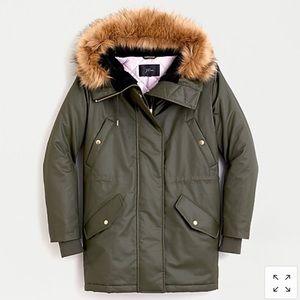 J. CREW PERFECT WINTER PARKA IN OLIVE